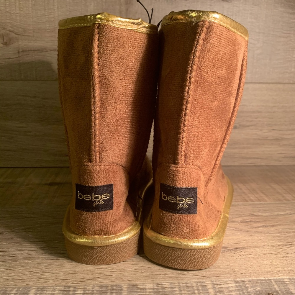 Bebe Girls Boots Cognac Gold - Picture 4 of 5